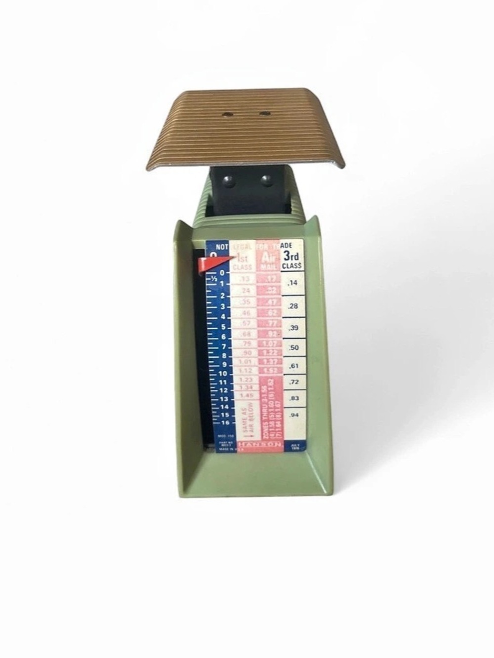 Hanson Postal Scale Model 119 in Green & Brown